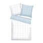 Lenjerie de pat din bumbac Tom Tailor Crisp White & Sky Blue, 135 x 200, 80 x 80 cm