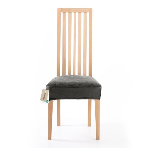 Restilo Husă elastică pentru scaun Sento gri închis, 40 x 40 + 5 cm
