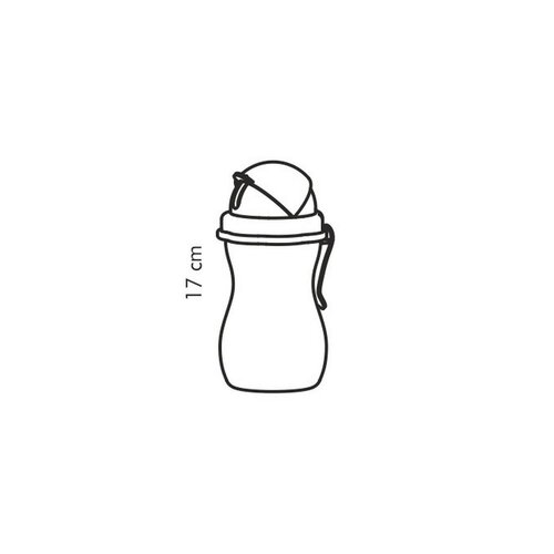 Tescoma Butelka dziecięca ze słomką BAMBINI różowy, 300 ml
