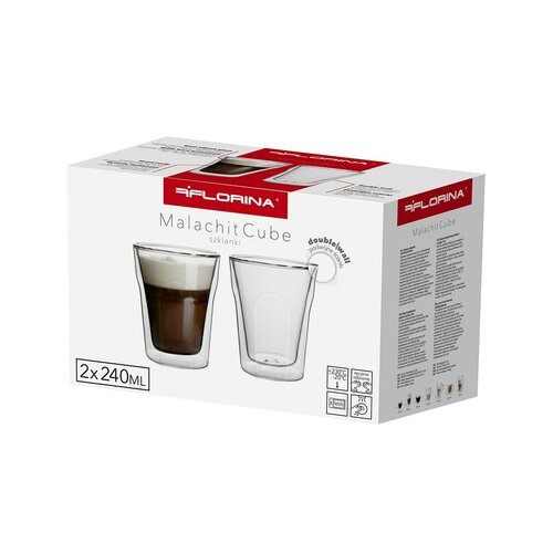 Florina 2-delni set skodelic Malachit, 240 ml
