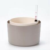Plastia Samozavlažovací závesný kvetináč Berberis sivá + slonová kosť, pr. 26 cm