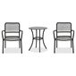 Autronic Set de grădină 1+2, metal, polyrattan,gri , AZ-L1103 GREY