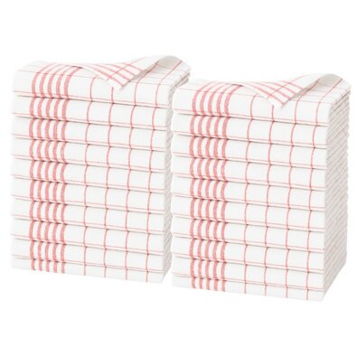 ARÔME HOME Ścierka kuchenna czerwony, 50 x 70 cm, zestaw 20 szt.