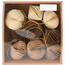 Set de ornamente din hârtie Ornaments bej, 6 cm, 9buc