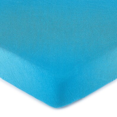 Cearşaf de pat 4Home jersey, albastru, 90 x 200 cm