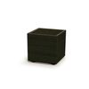 MADERA SQUARE ECO WOOD virágtartó 38,5 cm, sötétbarna