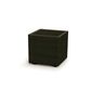 MADERA SQUARE ECO WOOD virágtartó 38,5 cm, sötétbarna