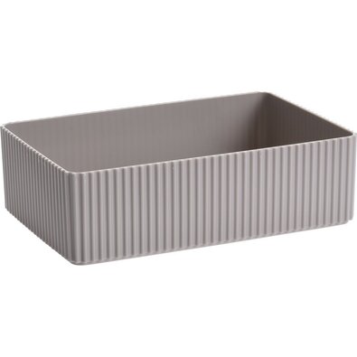 Organizator cosmetice Stripe maro, 21 x 6 x 14 cm