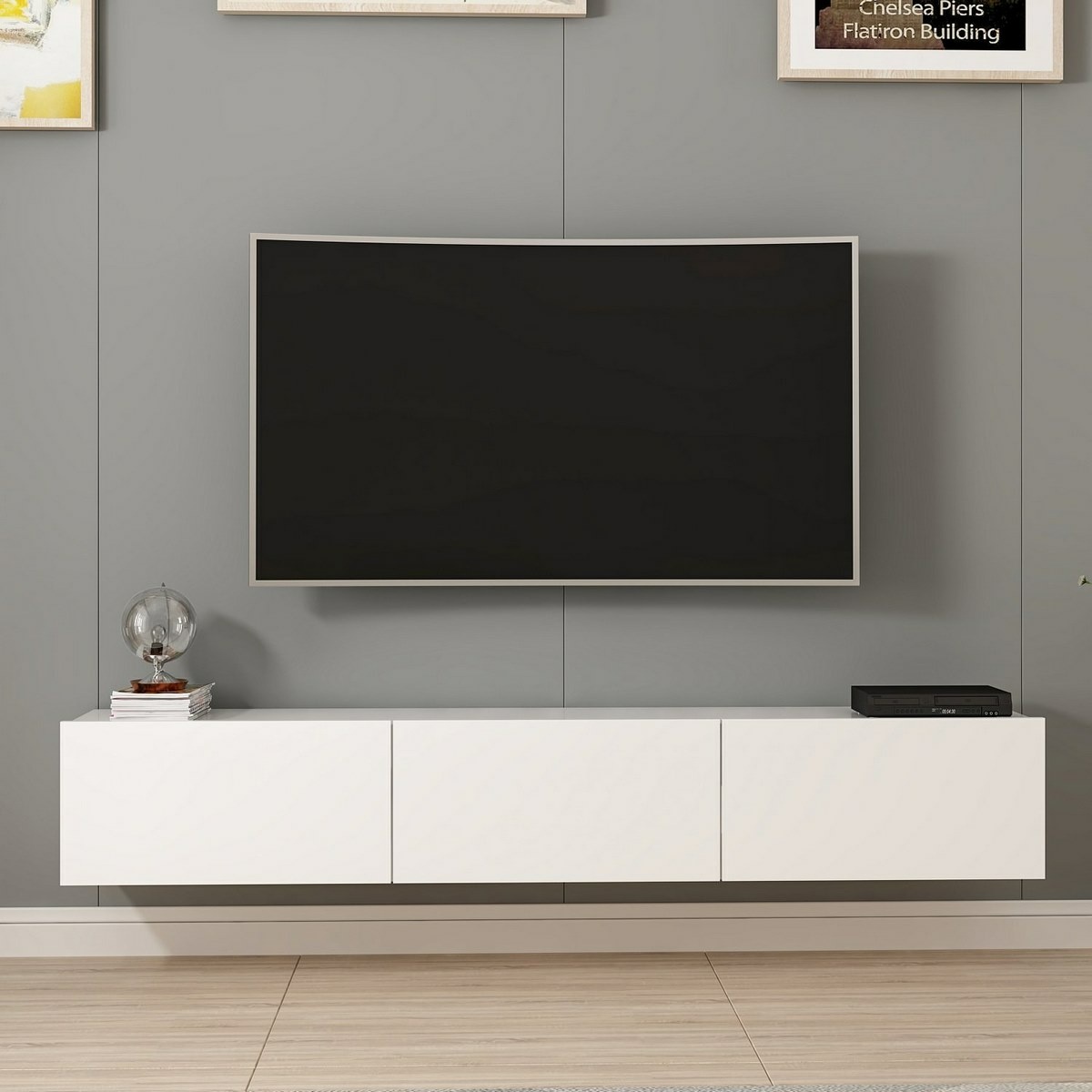 Televízny stolík Rigel White