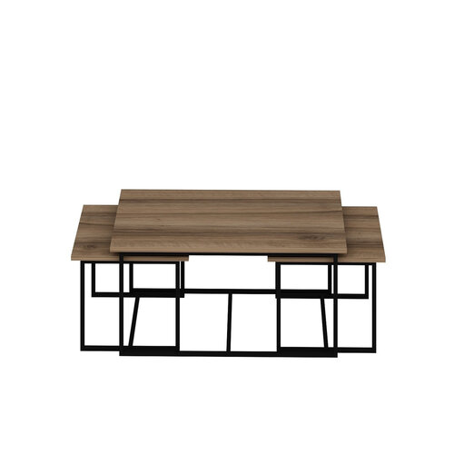 Odkladací stolík Levada Walnut, 3 ks