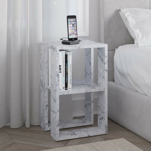 Nočna omarica Lonie Carrara Marble