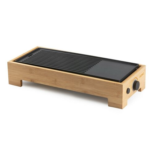 DOMO DO9270G stolní elektrický Plancha gril Bamboo Style