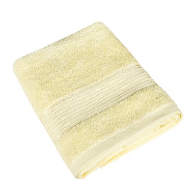 Ręcznik Kamilka Pasek jasnożółty, 50 x 100 cm
