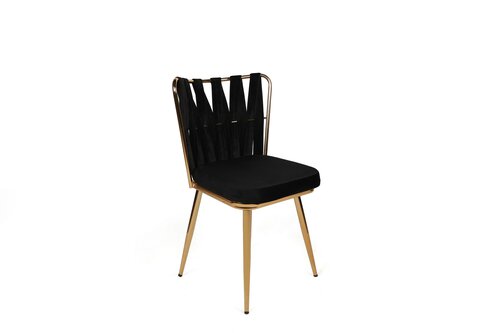 Kusakli Black and Gold étkezőszék szett, 4 db