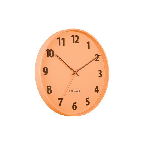 Karlsson 5920LO designové nástěnné hodiny 40 cm, soft orange