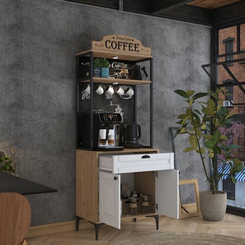 Schrank Jehy Walnut and White