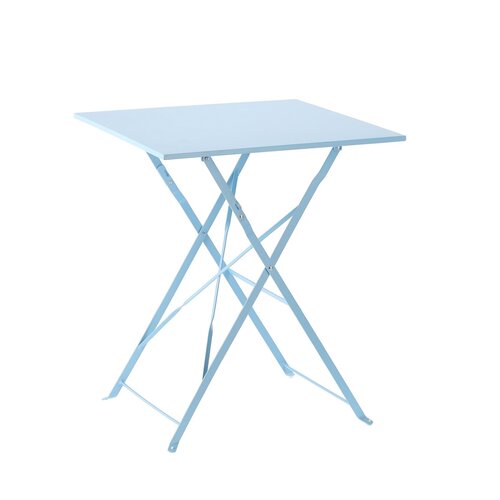 Mobilier de grădină pliabil Aldotrade Bety set albastru, masă și 2 scaune