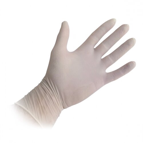 Tescoma Jednorazowe rękawiczki lateksowe, pudr M, 100 szt.