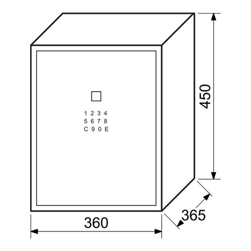 Richter RS.45.LUX.FIN Sejf z zamkiem elektronicznym linii papilarnych