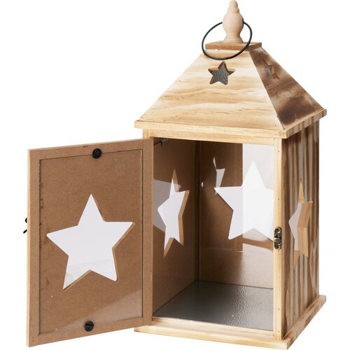 Set of wooden lanterns Star, 2 pcs
