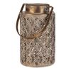 Felinar decorativ din metal LACE GOLD, auriu