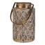 Lanterna decorativă din metal LACE GOLD, aurie