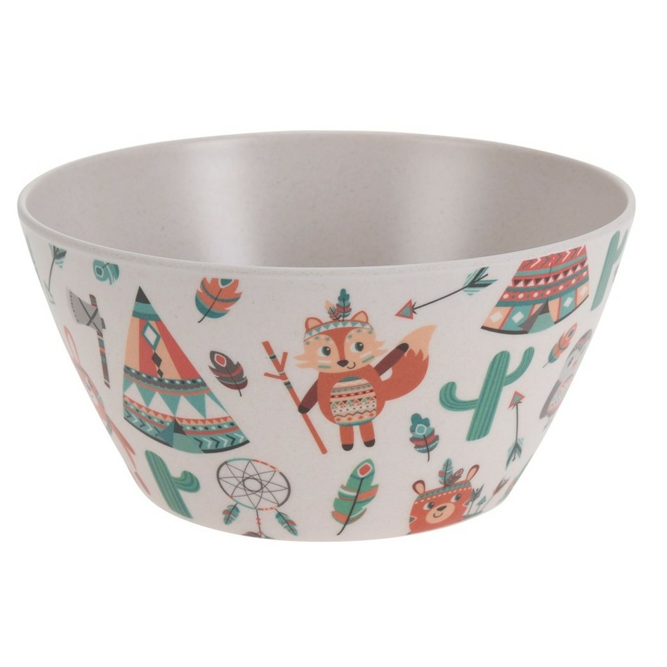 Bambusová miska Indian 700 ml, biela