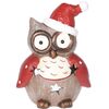 Świecznik na świeczkę tea light Christmas owl dots, 10 x 14 cm