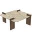 Măsuță de cafea Asha Medium – Travertine, Walnut