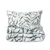 Lenjerie de pat Matex Satin Frunze tropicale , 140 x 200 cm, 70 x 90 cm