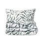 Lenjerie de pat Matex Satin Frunze tropicale , 140 x 200 cm, 70 x 90 cm