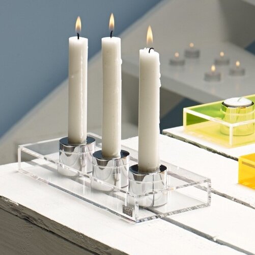 Świecznik Long Lighz, żółty