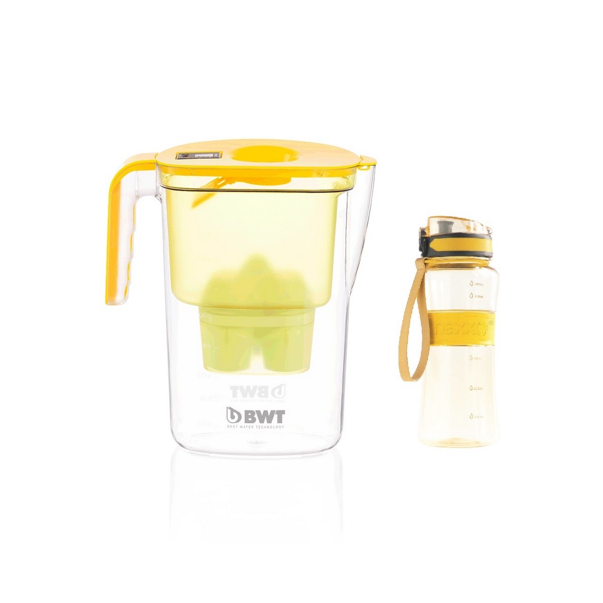 BWT Filtračná kanvica Vida 2,6 l, žltá + darček outdoor športová fľaša