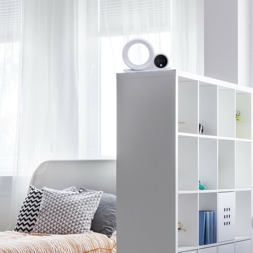 Rabalux 76109 dekoracyjna lampa stołowa Wakeway, z głośnikiem, RGB, zegarem i budzikiem