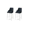Sada barových židlí Enox Anthracite and White, 2
