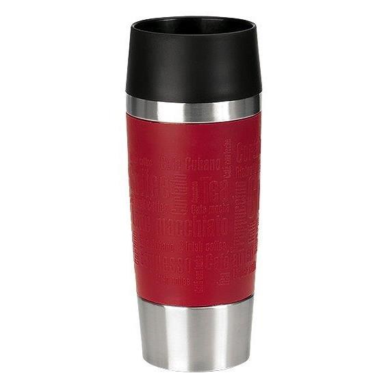 Emsa Cestovný termohrnček 0,36 l, červená