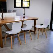 Stuhl Duo wood Carrara 50,3 x 46,3 x 80,9 cm