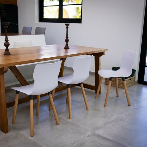 Židle Duo wood Carrara 50,3 x 46,3 x 80,9 cm
