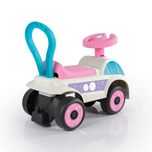 Dolu Odrážadlo auto, bielo-ružová