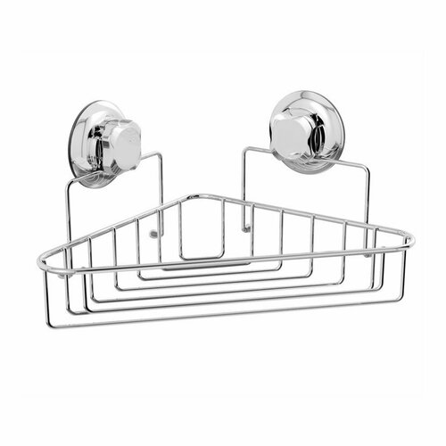 Compactor Eckregal für Badezimmer ohne Bohren Bestlock System, Chrom