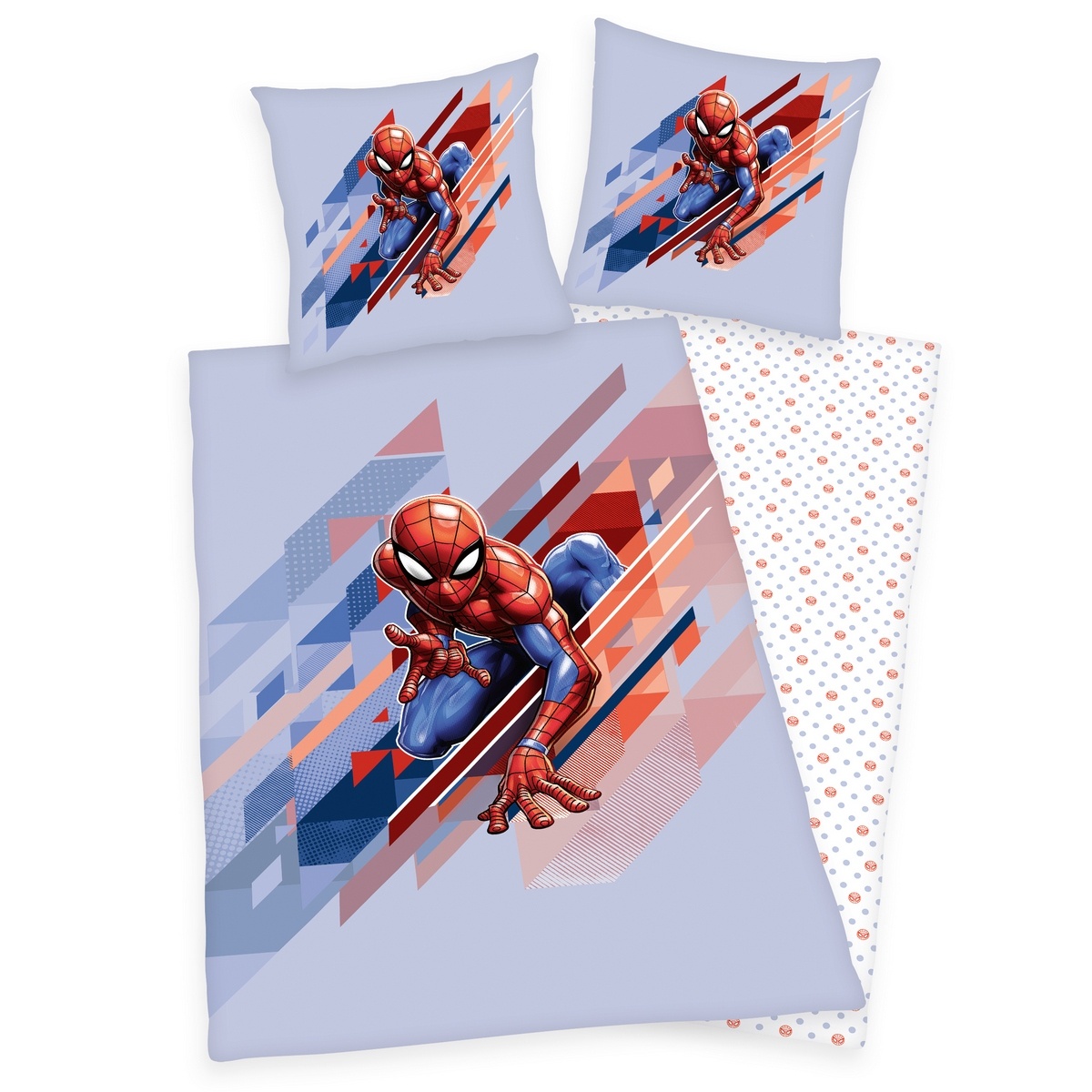 Poza Lenjerie de pat Herding Spiderman, din bumbac, 140 x 200 cm, 70 x 90 cm