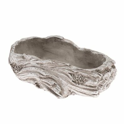 Betónový kvetináč Kmeň, 20 x 6 x 10,5 cm