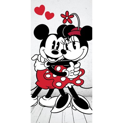 Jerry Fabrics Osuška Mickey a Minnie in love 02, 70 x 140 cm
