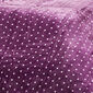 Povlečení mikroplyš Polka fialová, 140 x 200 cm, 70 x 90 cm