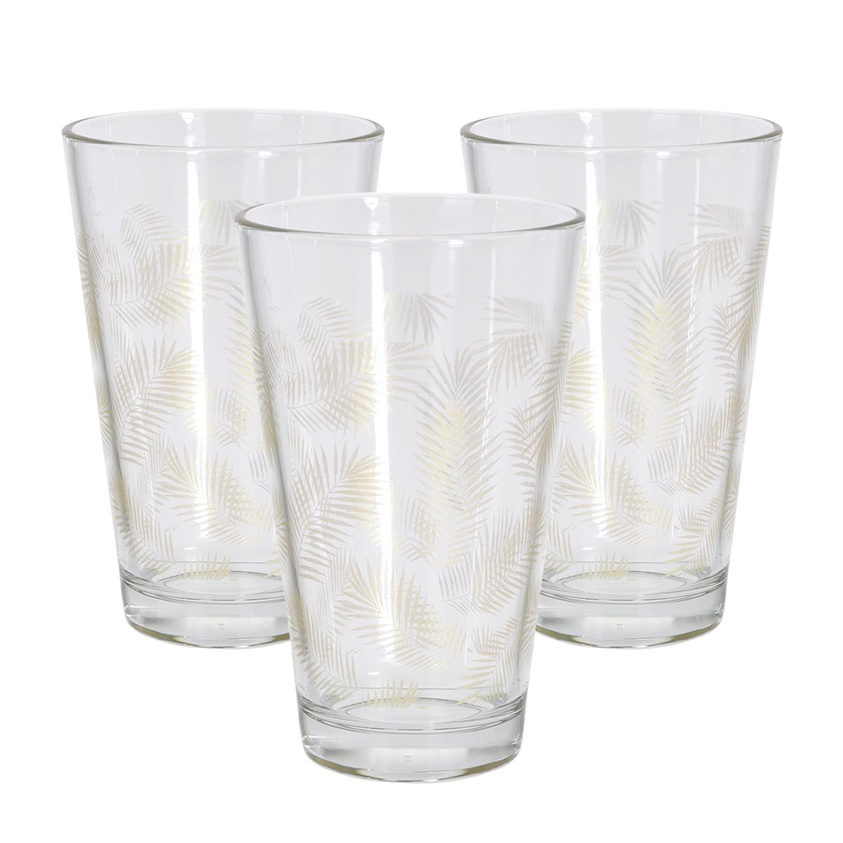 Sada pohárov Summer 300 ml, zlatá, 3 ks