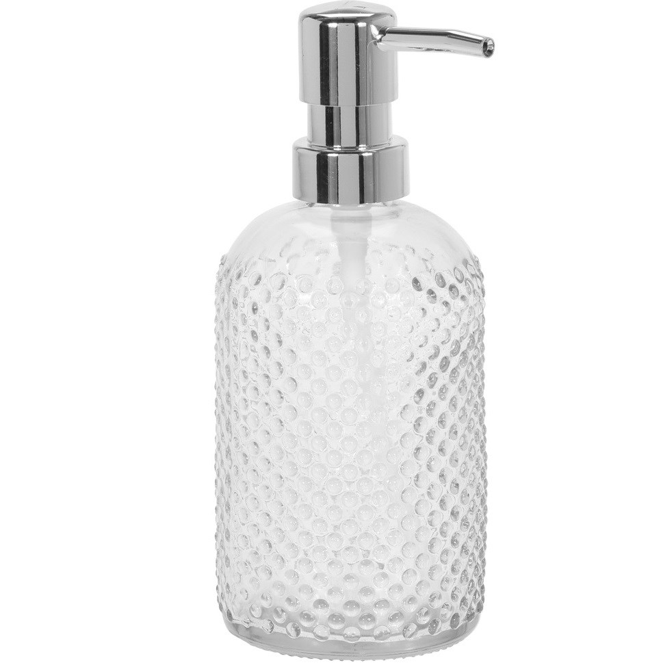 Dávkovač mydla Glass dots, číra