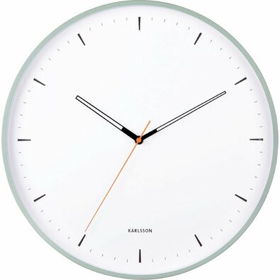 Karlsson 5940GR designové nástěnné hodiny 40 cm, zelená