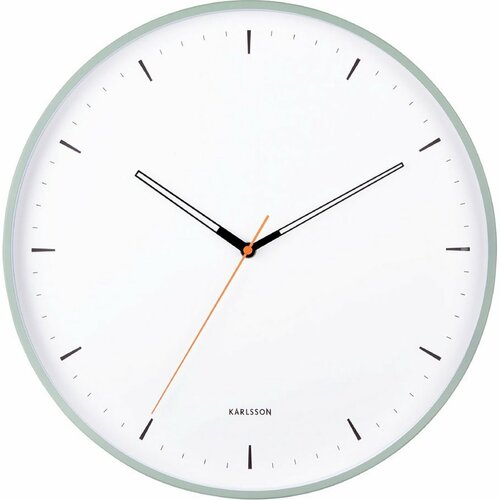 Karlsson 5940GR designové nástěnné hodiny 40 cm, zelená