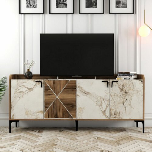 Dulap Venedik Walnut and White Marble
