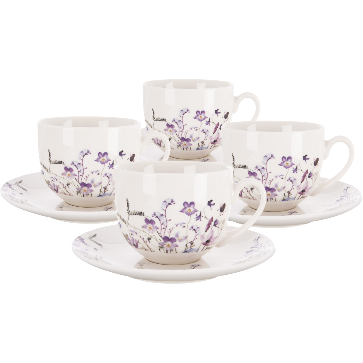 Orion Sada 4 šálok s tanierikmi LOUKA 280 ml